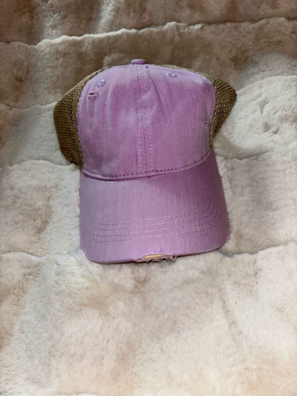 Lavender Pink Mesh Back Baseball Cap